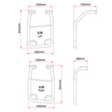 SADDLEBAG SUPPORT KIT BLACK YAM