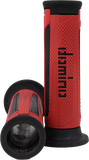 A350 TURISMO GRIPS RED/BLACK PAIR