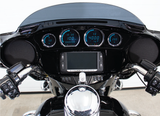 4 PIECE BLUE LED GAUGES `14-22 FLHT FLHX FLTR