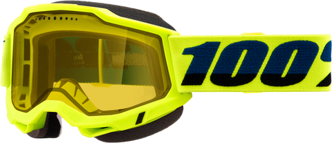 ACCURI 2 SNOWMOBILE GOGGLE NEON YELLOW W/ YELLOW LENS