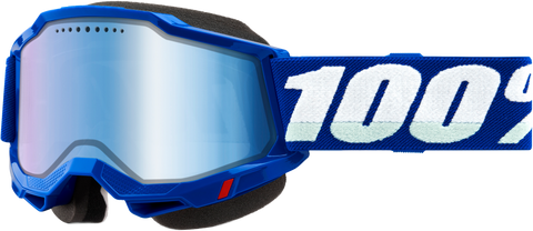 ACCURI 2 SNOWMOBILE GOGGLE BLUE W/ BLUE MIRROR LENS