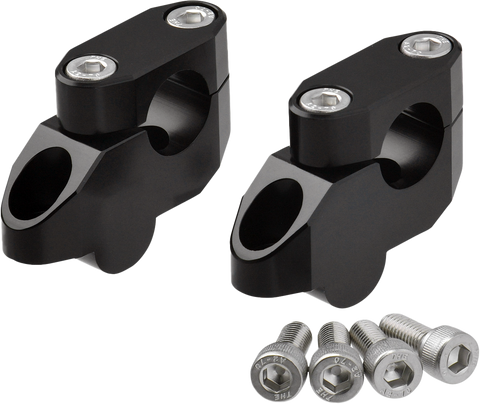 OFFSET HANDLEBAR RISER KIT 20MM 26MM 22.2MM BLACK