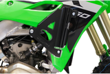 RADIATOR BRACES BLACK KAW