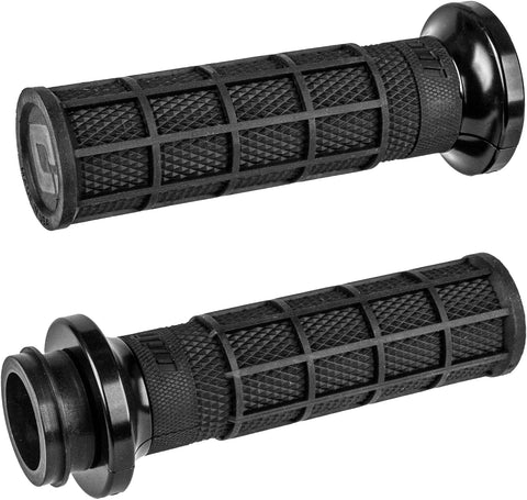 LOCK-ON HART-LUCK FULL-WAFFLE BLACK/BLACK CABLE 1"