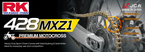 GB428MXZ1 DRIVE CHAIN GOLD 428 X 130