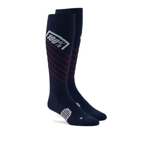 HI SIDE THIN MX SOCKS NAVY SM/MD