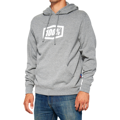 ICON PULLOVER HOODIE HEATHER GREY SM