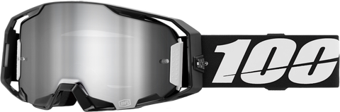 ARMATIC GOGGLE BLACK MIRROR SILVER FLASH LENS