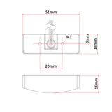 LICENSE PLATE LIGHT BLACK