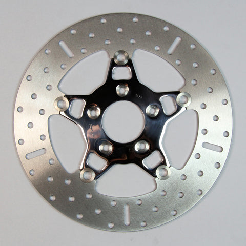 V-TWIN BRAKE ROTOR 11.5" FSD010 CHROME 5SPOKE