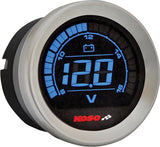 HD-02 SERIES GAUGE KIT SILVER BEZEL OIL TEMP