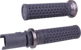 VAN'S LOCK-ON GRIPS GRAPHITE/GUN METAL CVO `23-24