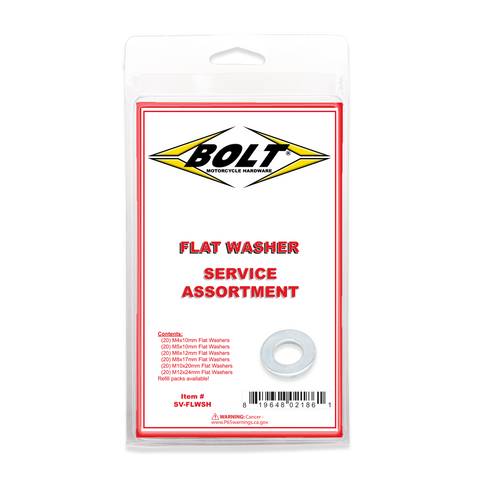 FLAT WASHER ASSORTMENT 120 PIECE KIT