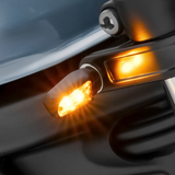 701 LED TURN SIGNALS BLACK W/CLEAR LENS PR