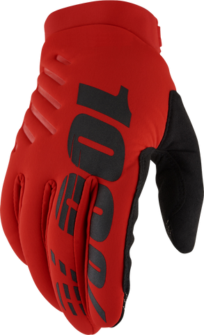 BRISKER GLOVES RED LG