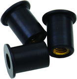 WINDSCREEN FASTENERS M5 RUBBER WELL NUT 50/PK