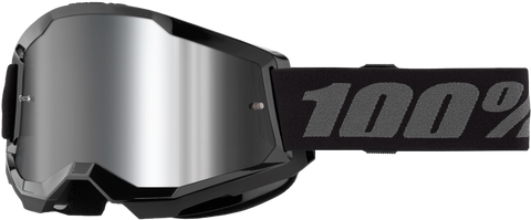 STRATA 2 GOGGLE BLACK MIRROR SILVER LENS