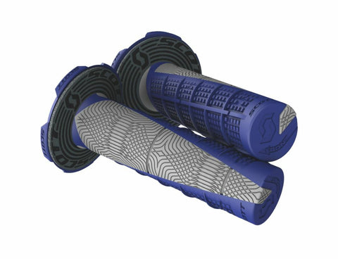 DEUCE MX GRIPS (GREY/BLUE)