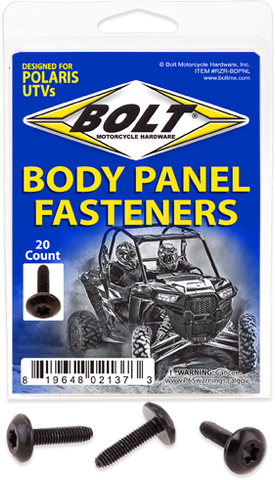 UTV BODY PANEL FASTENERS M6X24 BODY PANEL SCREWS  20PK