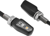 701 LED TURN SIGNALS W/TAILLIGHT BLK W/CLR LENS PR