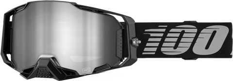 ARMEGA GOGGLE BLACK MIRROR SILVER LENS