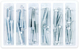 M6 8MM HEX FLANGE BOLT ASSORTMENT 60 PIECE KIT