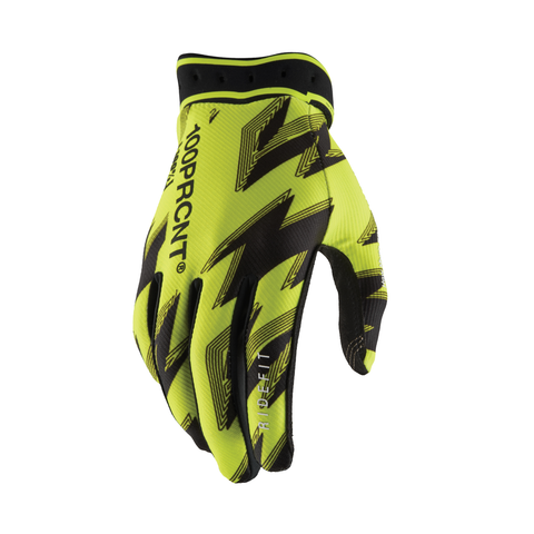 RIDEFIT GLOVES FLO YELLOW/BLACK LG