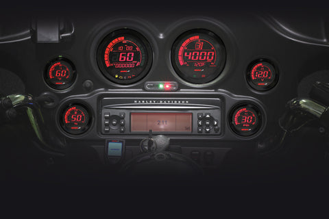 HD-02 SERIES GAUGE KIT BLACK BEZEL OIL TEMP