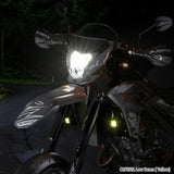 LED FOG LIGHTS BLACK WHITE/YELLOW LIGHT PAIR