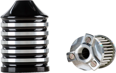 BILLET REUSABLE OIL FILTER BLACK