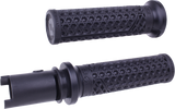 VAN'S LOCK-ON GRIPS BLACK/ MATTE BLACK CVO `23-24