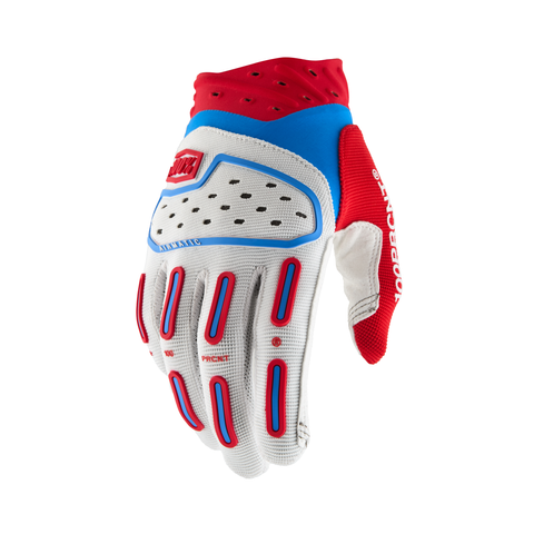 AIRMATIC 2 GLOVES RED/WHITE/BLUE LG
