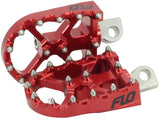 BMX STYLE FOOT PEGS RED