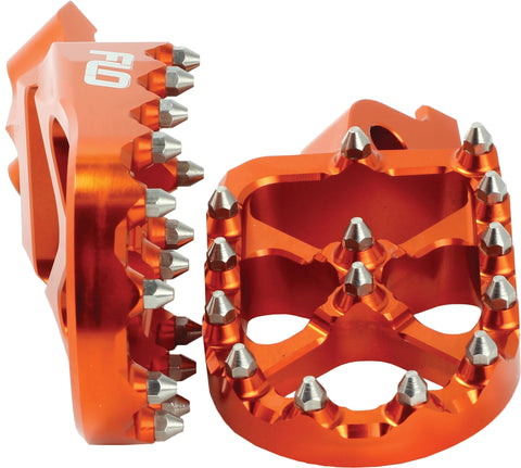 PRO SERIES FOOT PEGS ORANGE KTM/HUS