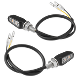 701 LED TURN SIGNALS BLACK W/CLEAR LENS PR