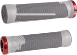 AG-2 MTB/BMX GRIPS GRAPHITE/COOL GREY W/RED