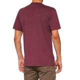 ICON SS TEE MAROON HEATHER XL