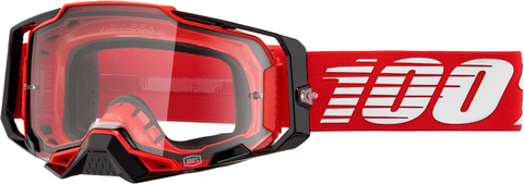ARMEGA GOGGLE RED CLEAR LENS