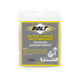8MM HEX FLANGE BOLT ASSORTMENT W/16MM WASHER 40 PIECE KIT