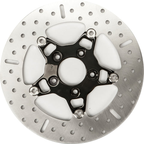 V-TWIN BRAKE ROTOR 11.5" FSD010B BLK 5SPOKE