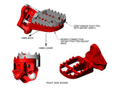 Works Connection Aluminum Foot Peg Mounts Yz 2 Strokes 20-513 manufacturer photo 3