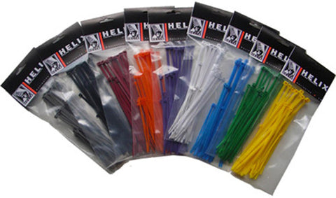 Helix Racing CABLE TIES BLACK 4", 100 PK | 303-4107