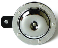 NIKKO Motorcycle Horn 12V 12 Volt 3A 112db Chrome Faced ~4" dia. (JAPAN)