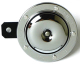 NIKKO Motorcycle Horn 12V 12 Volt 3A 112db Chrome Faced ~4" dia. (JAPAN)