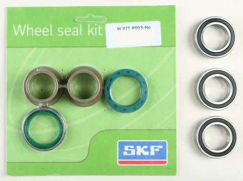 SKF REAR Wheel Seal Bearing Kit w/ Spacer Honda CRF250R CRF450R 2002-2016