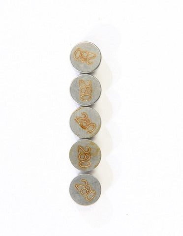 K&L Supply - 13-6755 - 7.50mm Valve Shim Refill, 2.80mm (5 Pack)