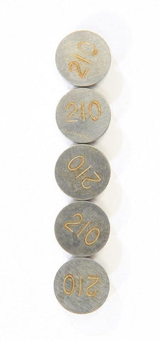 K&L Supply - 13-6828 - 9.50mm Valve Shim Refill, 2.10mm (5 Pack)