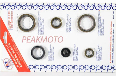 KTM 125 SX/MXC/EXC 98-99, SX/EXC 00-04 Complete Engine Oil Seal Kit 51-6004 K&S