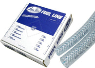 Motion Pro - 12-0012 - Braided Vinyl Fuel Line, 3/8in. ID x 5/8in. OD x 25' FT