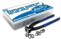Motion Pro 12-0083 Stepless Clamp Fuel Line Fittings Kit, 80 pcs, w/Pincer Tool